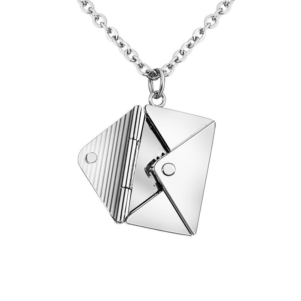 Envelope Locket Necklace – Personalized Love Letter Jewelry-7