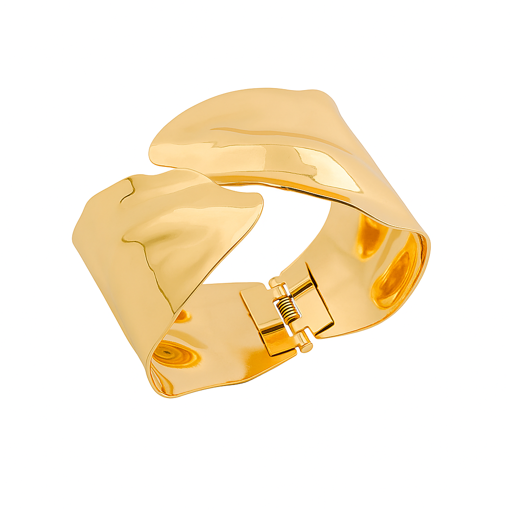 Sculpted Cuff Bracelet | Bold Statement Jewelry-0