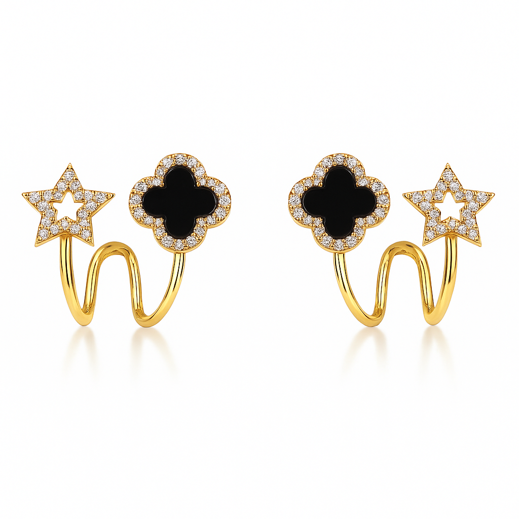 Four-Leaf Clover Earrings-0